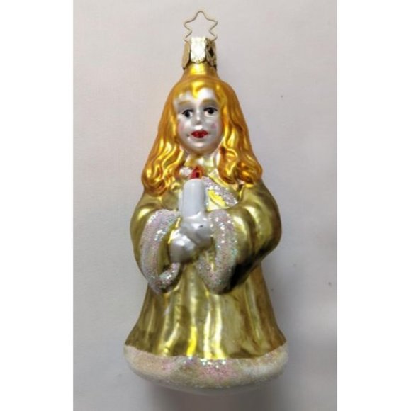 Choir Girl with Candle Retired Old World Christmas Inge Glas Ornament - Picture 2 of 4